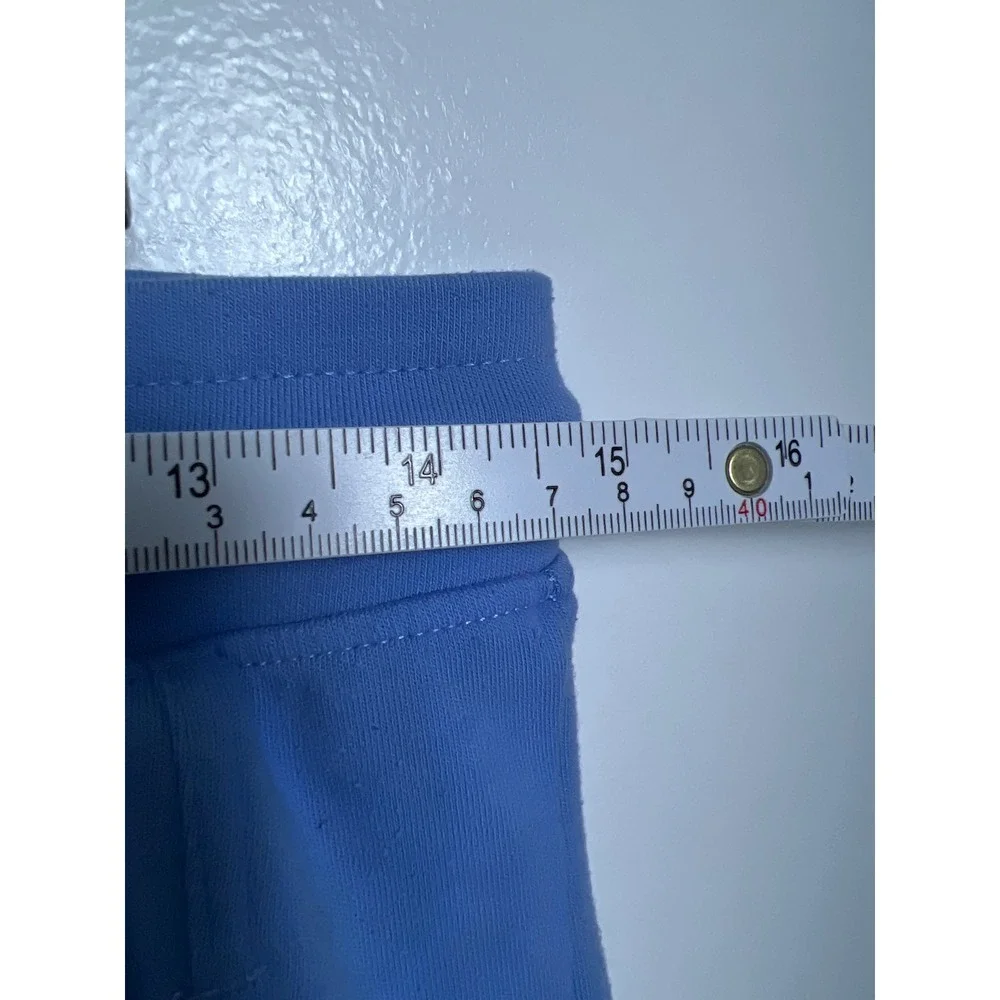 Alphalete Mens‎ Small Blue Fleece Athletic Gym Sweat Shorts Drawstring Pockets